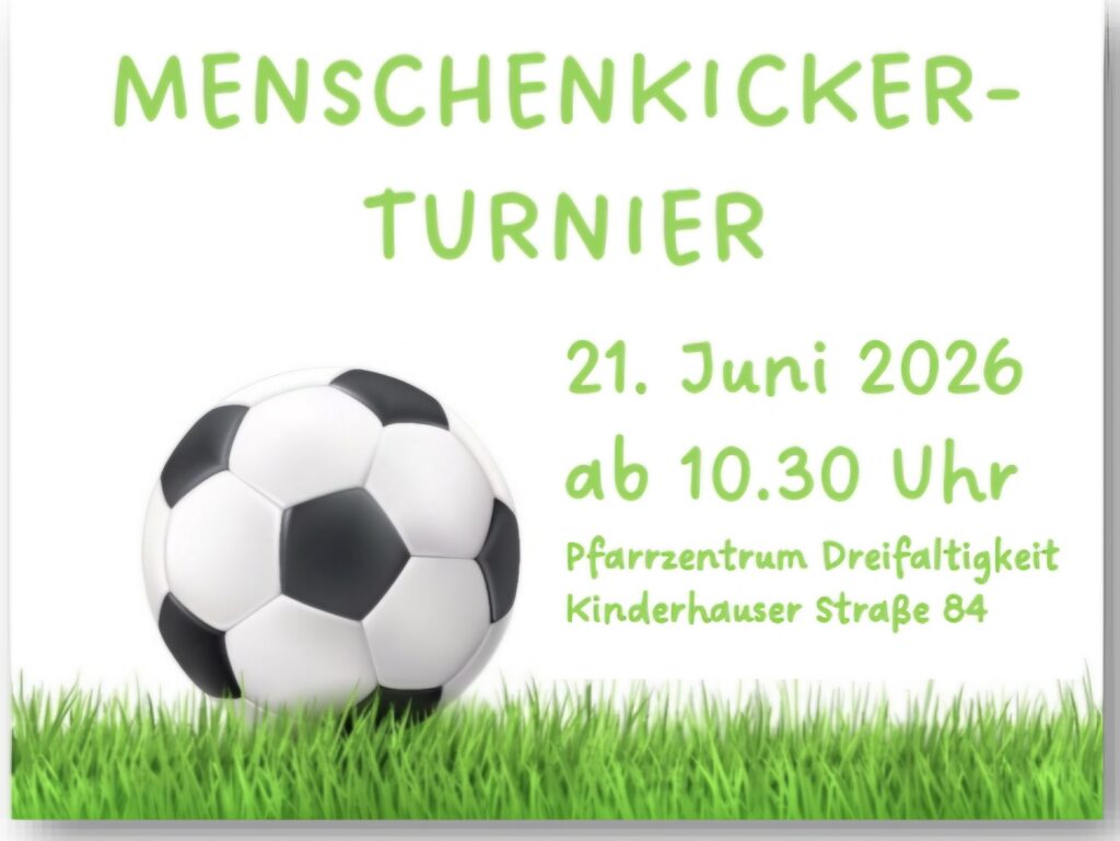 Teilnahme am Menschenkicker -Turnier 21.Juni 2026