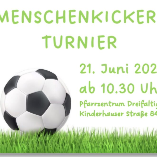 Teilnahme am Menschenkicker -Turnier 21.Juni 2026